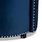 Baxton Studio Bethel Glam and Luxe Navy Blue Velvet Fabric Rolling Accent Chair 175-11232-Zoro - alternate 9